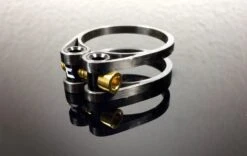 Ceetec® SC C1 Carbon UD Black/gold 31.8mm Sattelstützenklemme