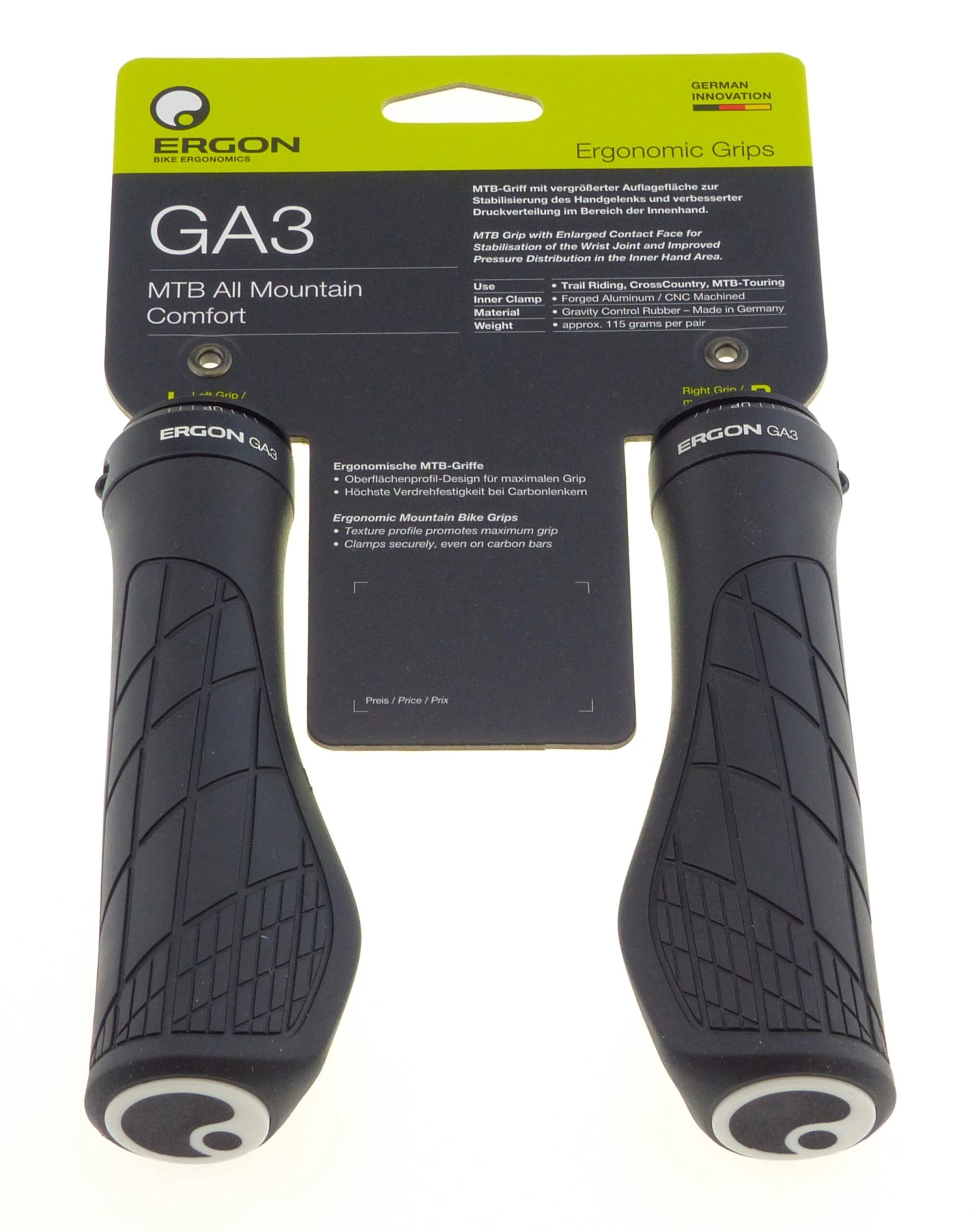 Ergon GA3 Black Small Lenkergriffe 3 Ergon GA3 Black Small Lenkergriffe
