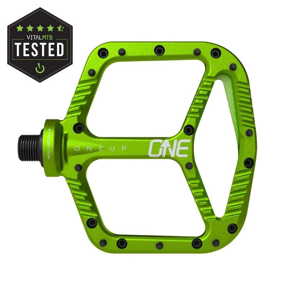 OneUp Aluminium Green Pedal 3 OneUp Aluminium Green Pedal