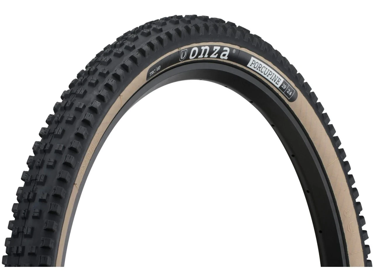 Onza Porcupine TRC Trail Casing Medium Compound 60 60 TPI Tubeless Ready Skinwall 29x2.40 Reifen 3 Onza Porcupine TRC Trail Casing Medium Compound 60 60 TPI Tubeless Ready Skinwall 29x2.40 Reifen