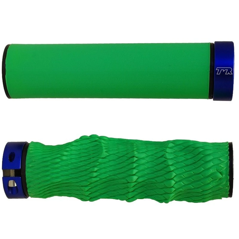 TMR Designs Imprint Grips Standard Grün/blau Lenkergriffe 3 TMR Designs Imprint Grips Standard Grün/blau Lenkergriffe