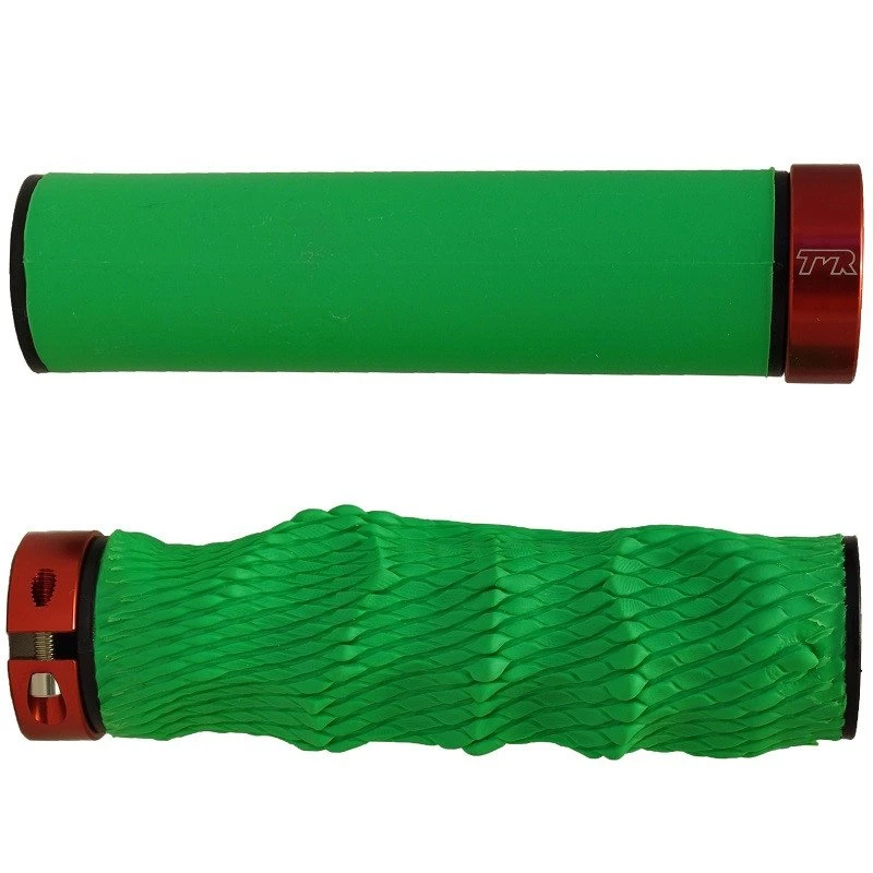 TMR Designs Imprint Grips Standard Grün/rot Lenkergriffe 3 TMR Designs Imprint Grips Standard Grün/rot Lenkergriffe