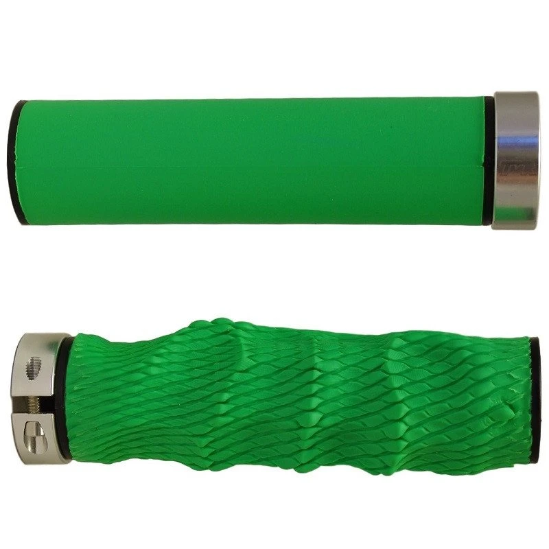 TMR Designs Imprint Grips Standard Grün/silber Lenkergriffe 3 TMR Designs Imprint Grips Standard Grün/silber Lenkergriffe