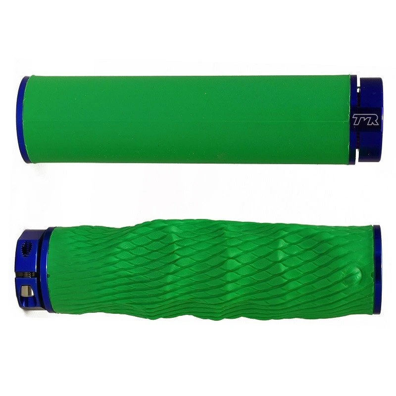 TMR Designs Imprint Grips Premium Grün/blau Lenkergriffe 3 TMR Designs Imprint Grips Premium Grün/blau Lenkergriffe